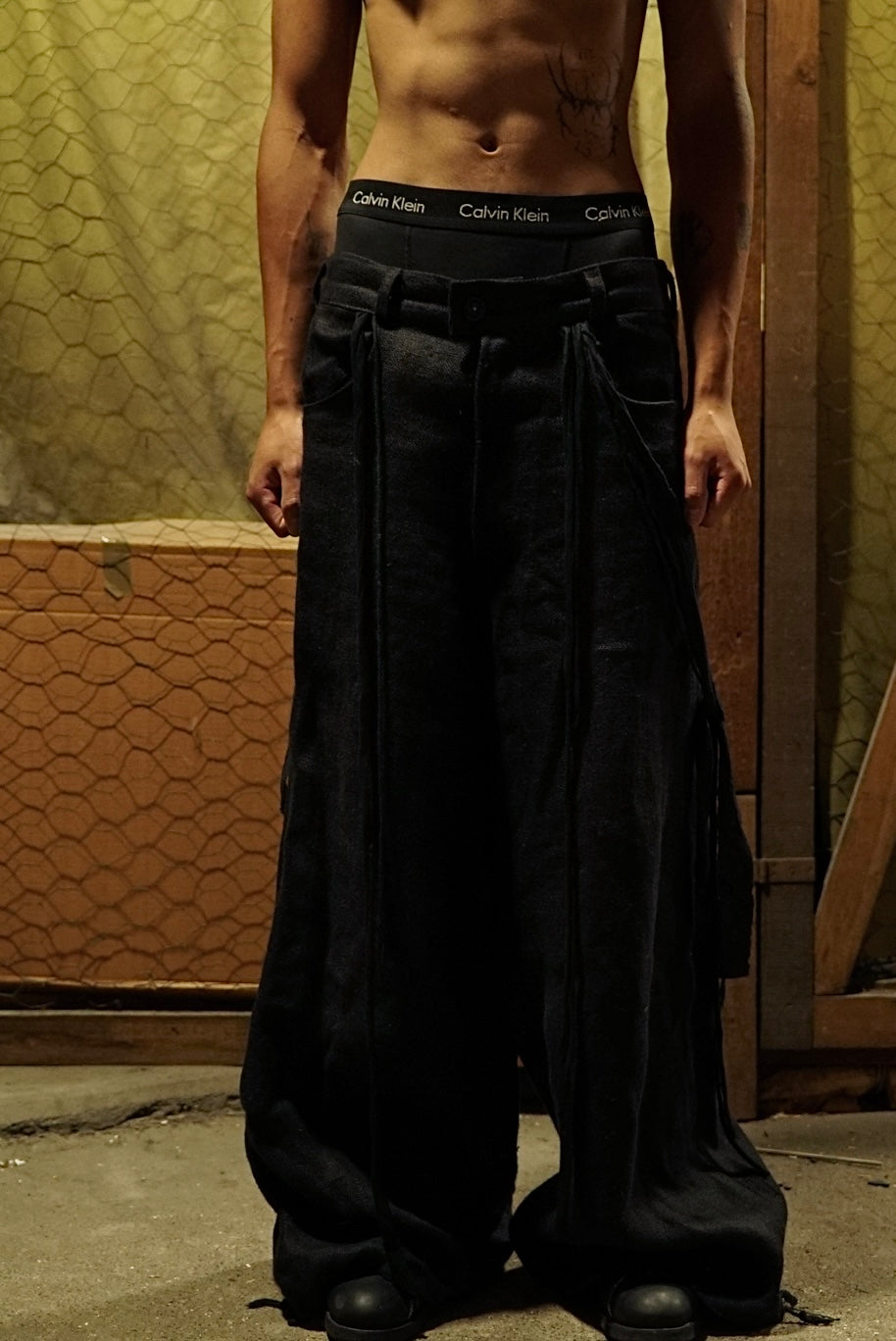 SAILOR'S BAGGY TROUSERS WITH WAISTCLOTH