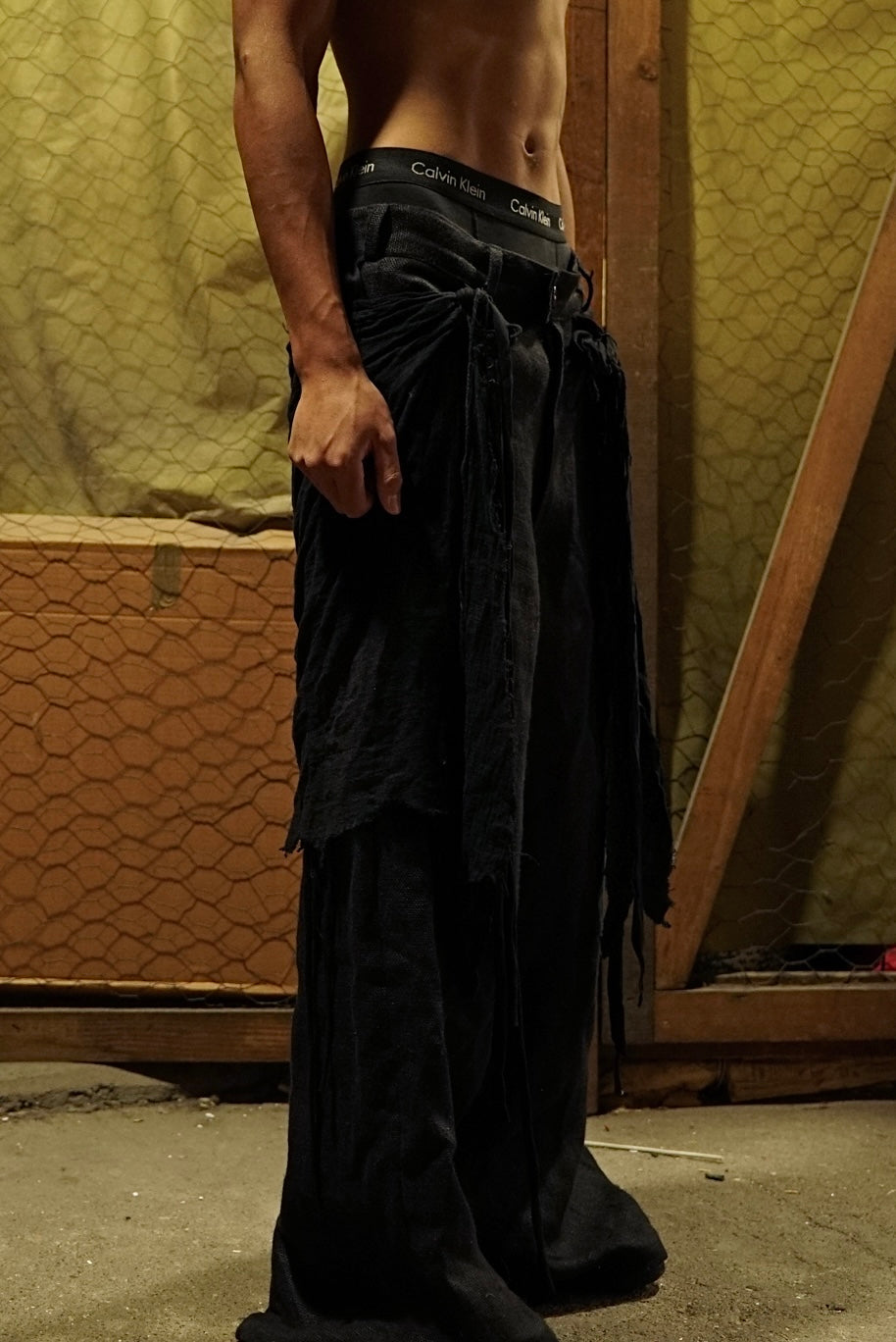 SAILOR'S BAGGY TROUSERS WITH WAISTCLOTH