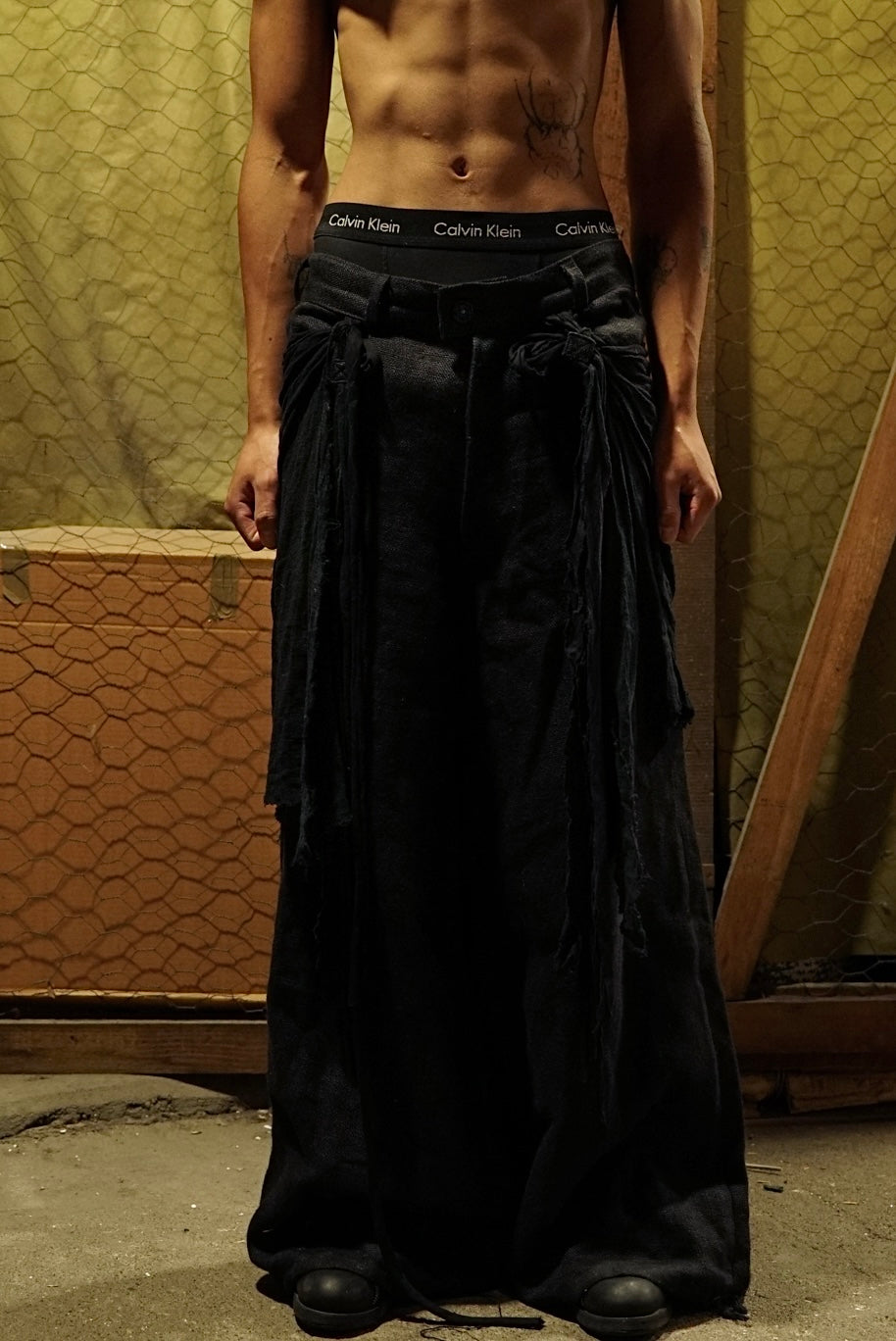SAILOR'S BAGGY TROUSERS WITH WAISTCLOTH