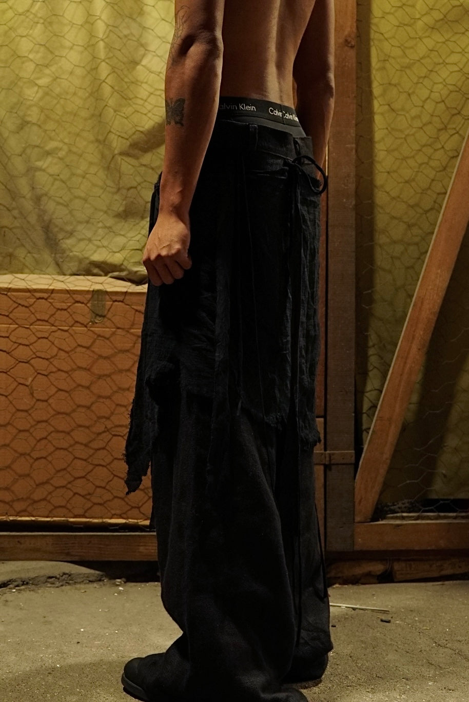 SAILOR'S BAGGY TROUSERS WITH WAISTCLOTH