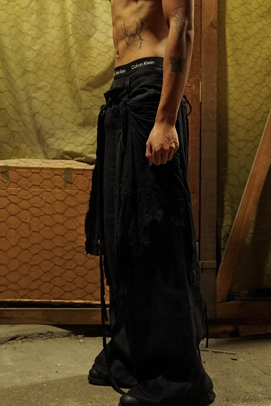 SAILOR'S BAGGY TROUSERS WITH WAISTCLOTH