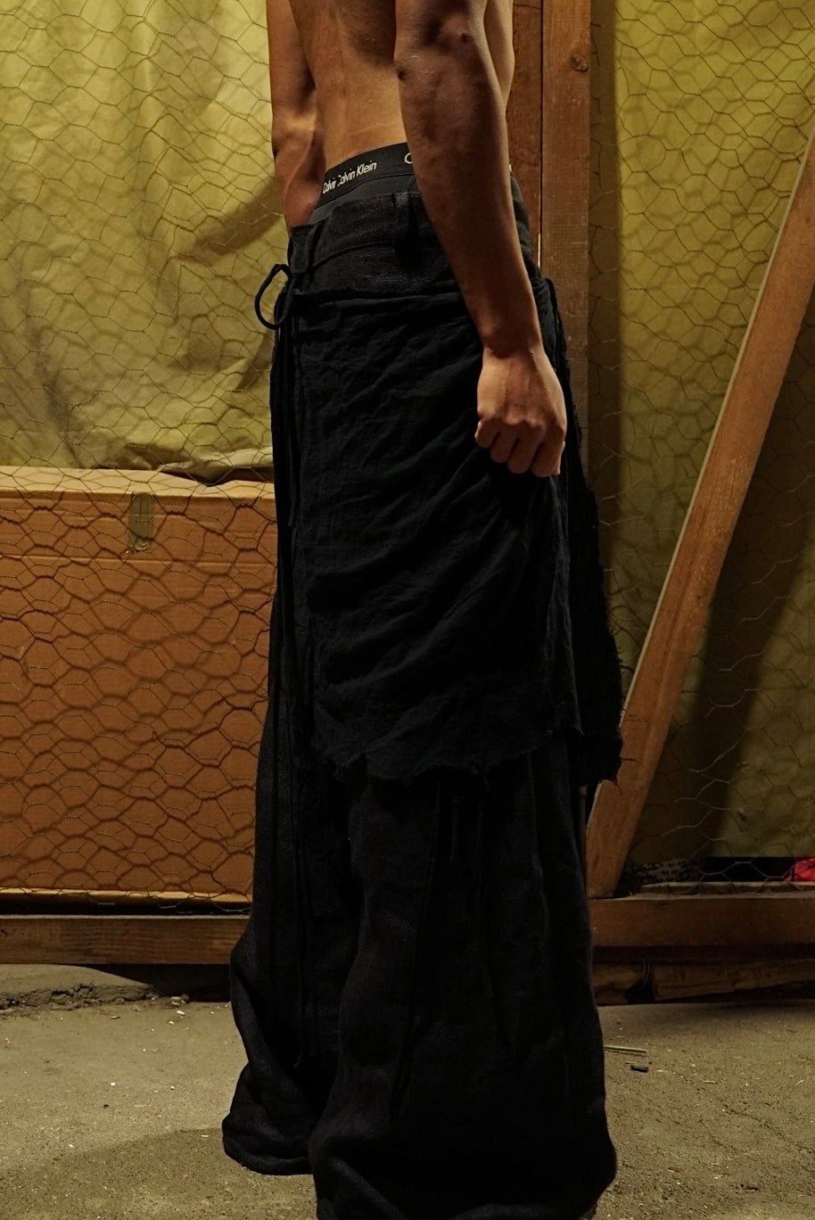 SAILOR'S BAGGY TROUSERS WITH WAISTCLOTH