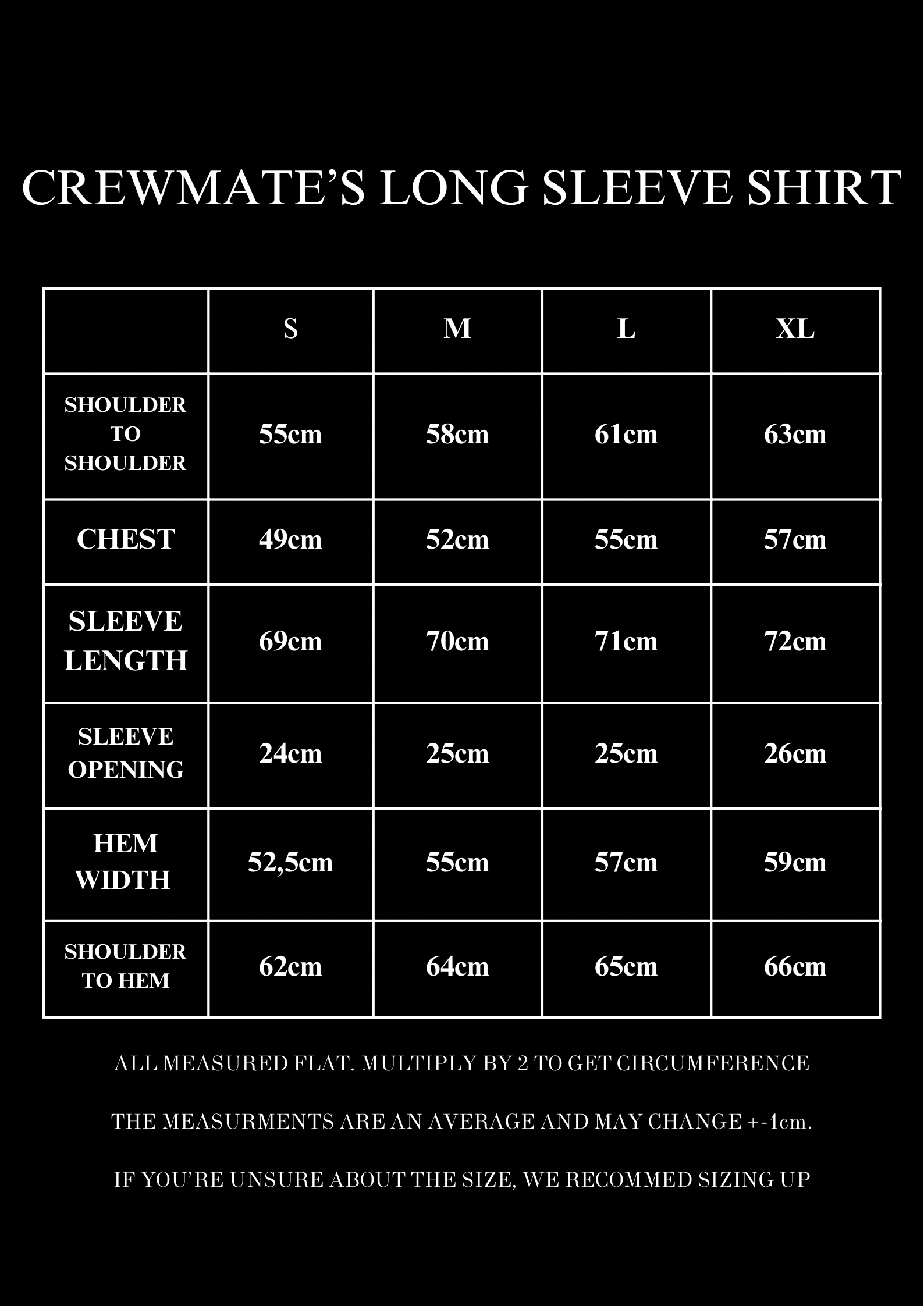 CREWMATE'S LONG SLEEVE SHIRT