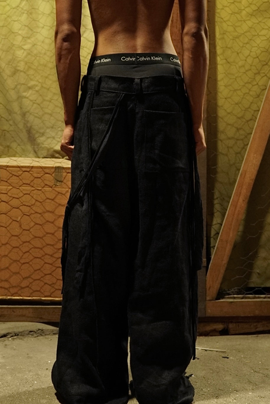 SAILOR'S BAGGY TROUSERS WITH WAISTCLOTH