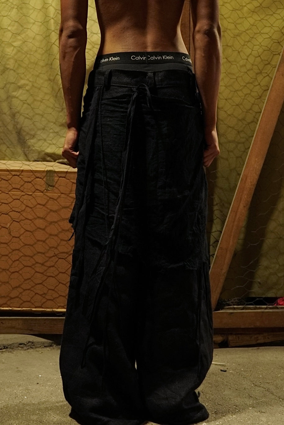SAILOR'S BAGGY TROUSERS WITH WAISTCLOTH