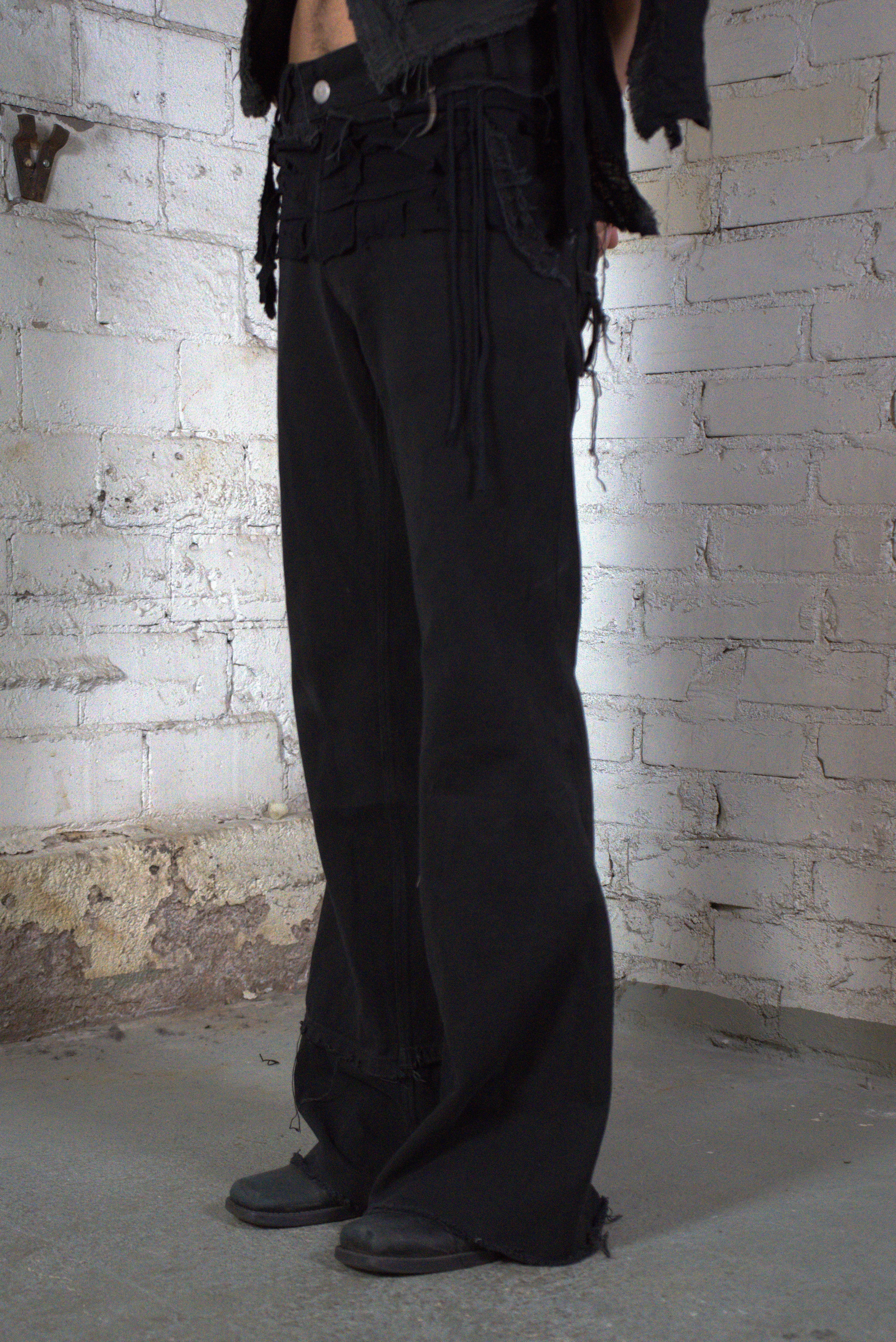 PIRATE'S LAYERED FLARED TROUSERS