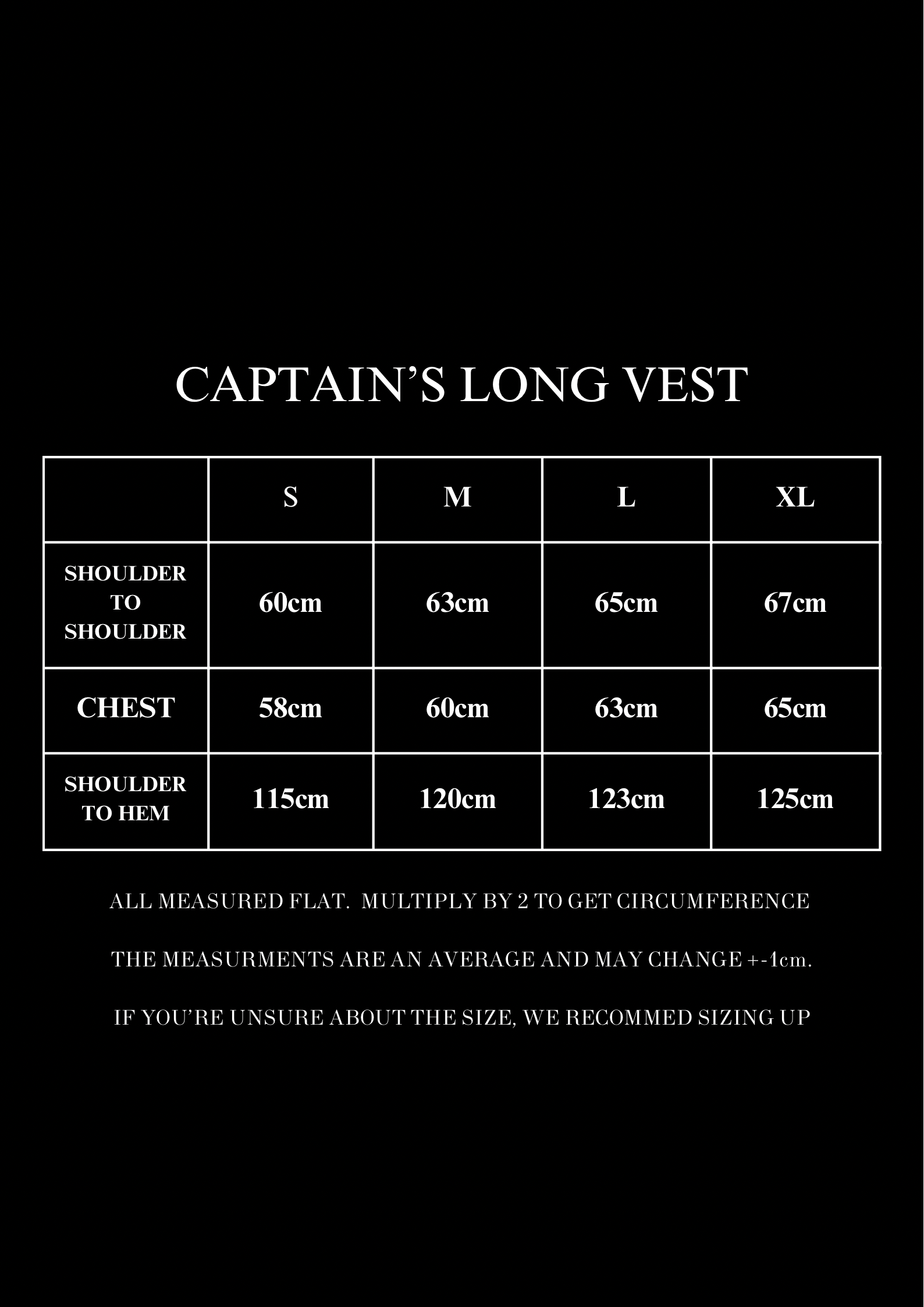 CAPTAIN'S LONG VEST