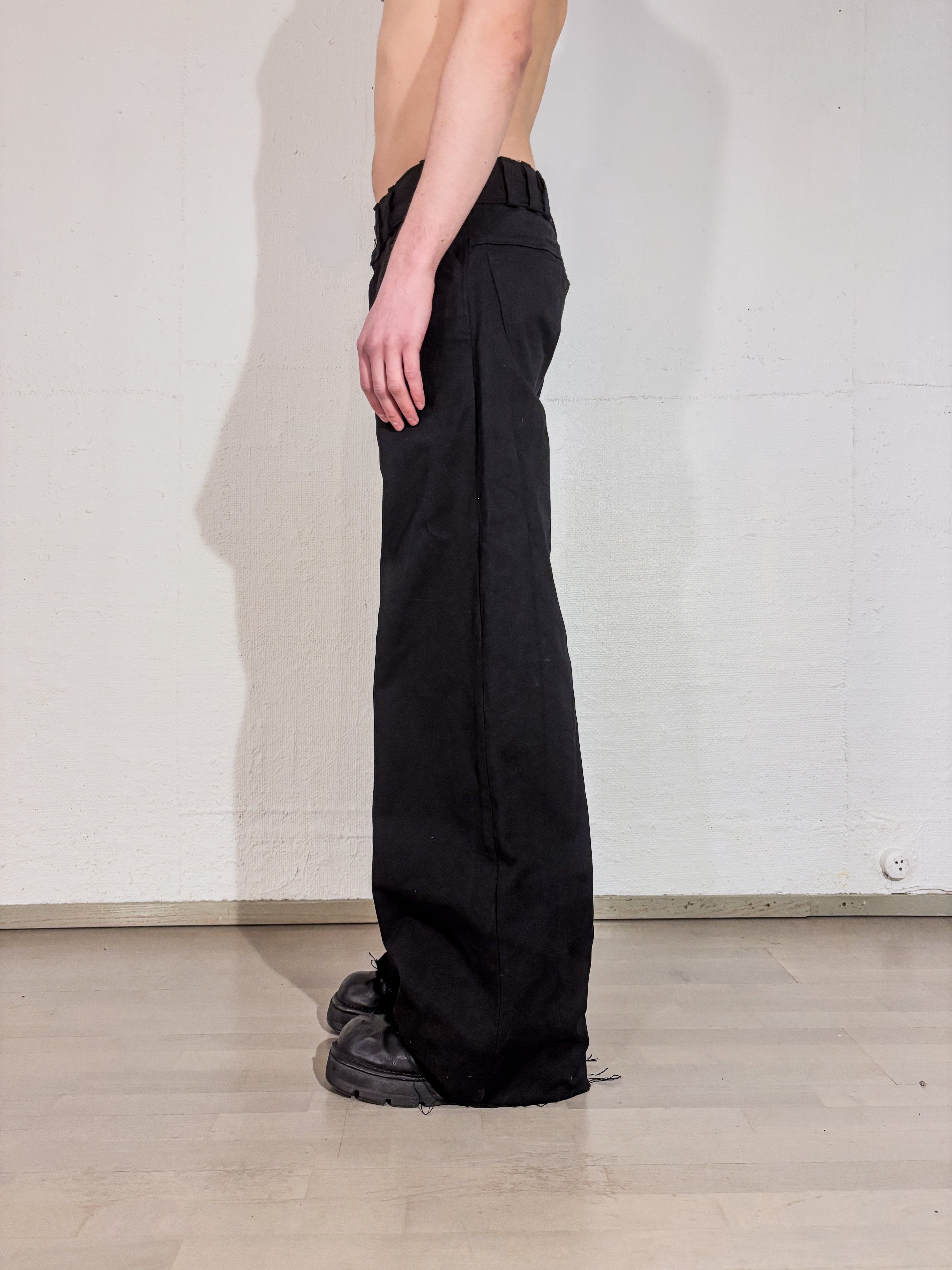 LOOSE CANVAS TROUSERS