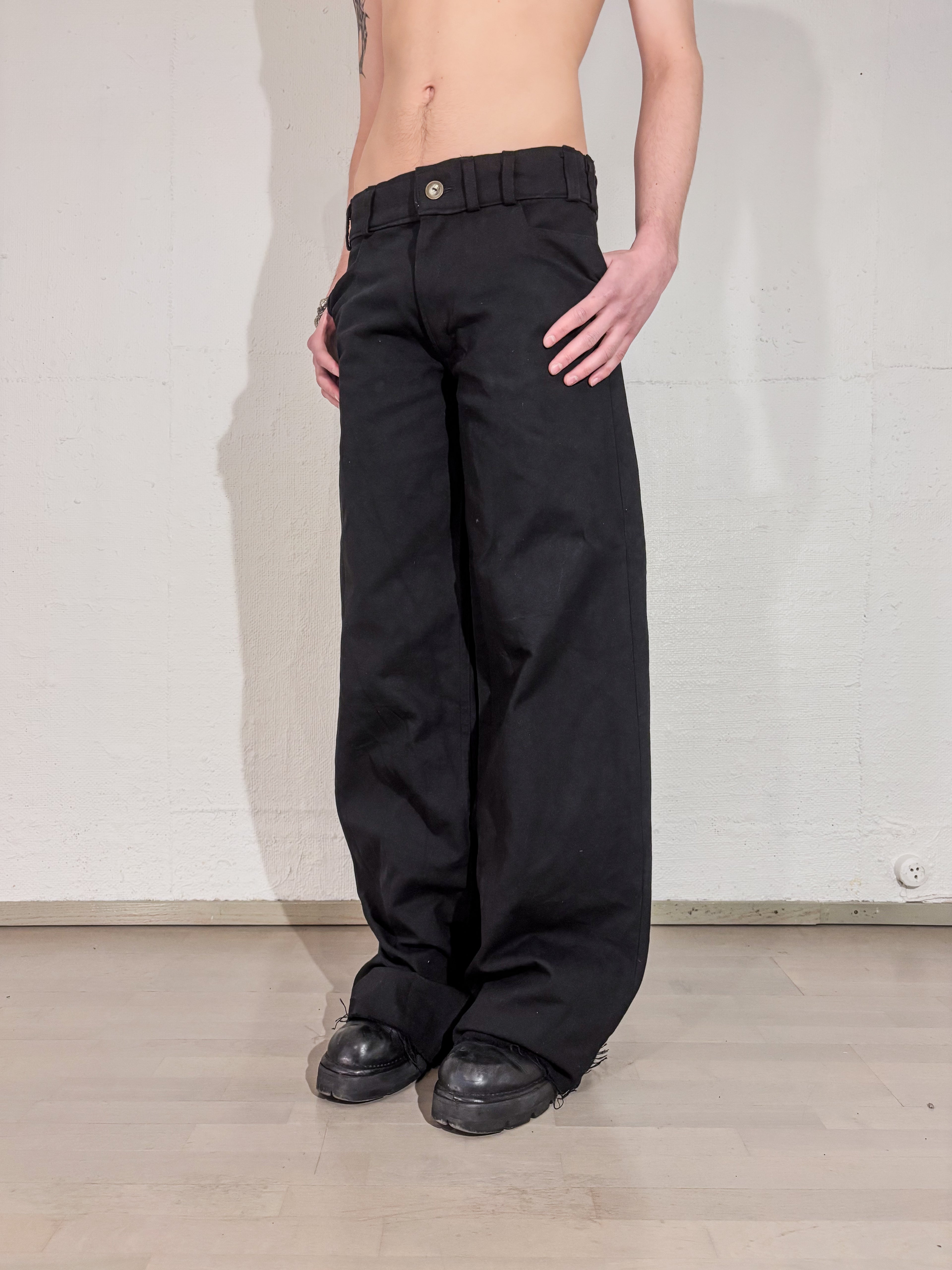 LOOSE CANVAS TROUSERS