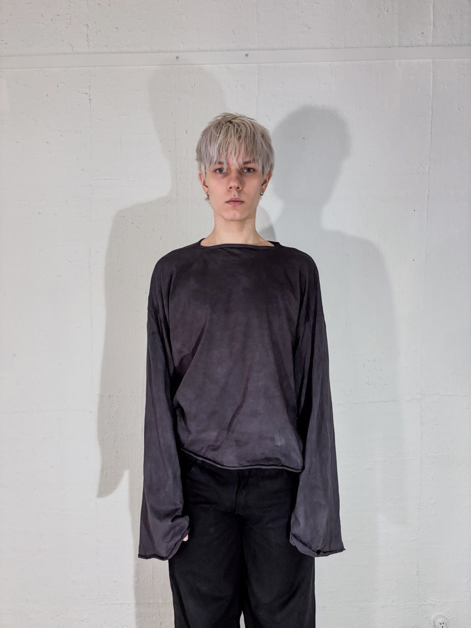OVERDYED SQUARE-CUT LONGSLEEVE