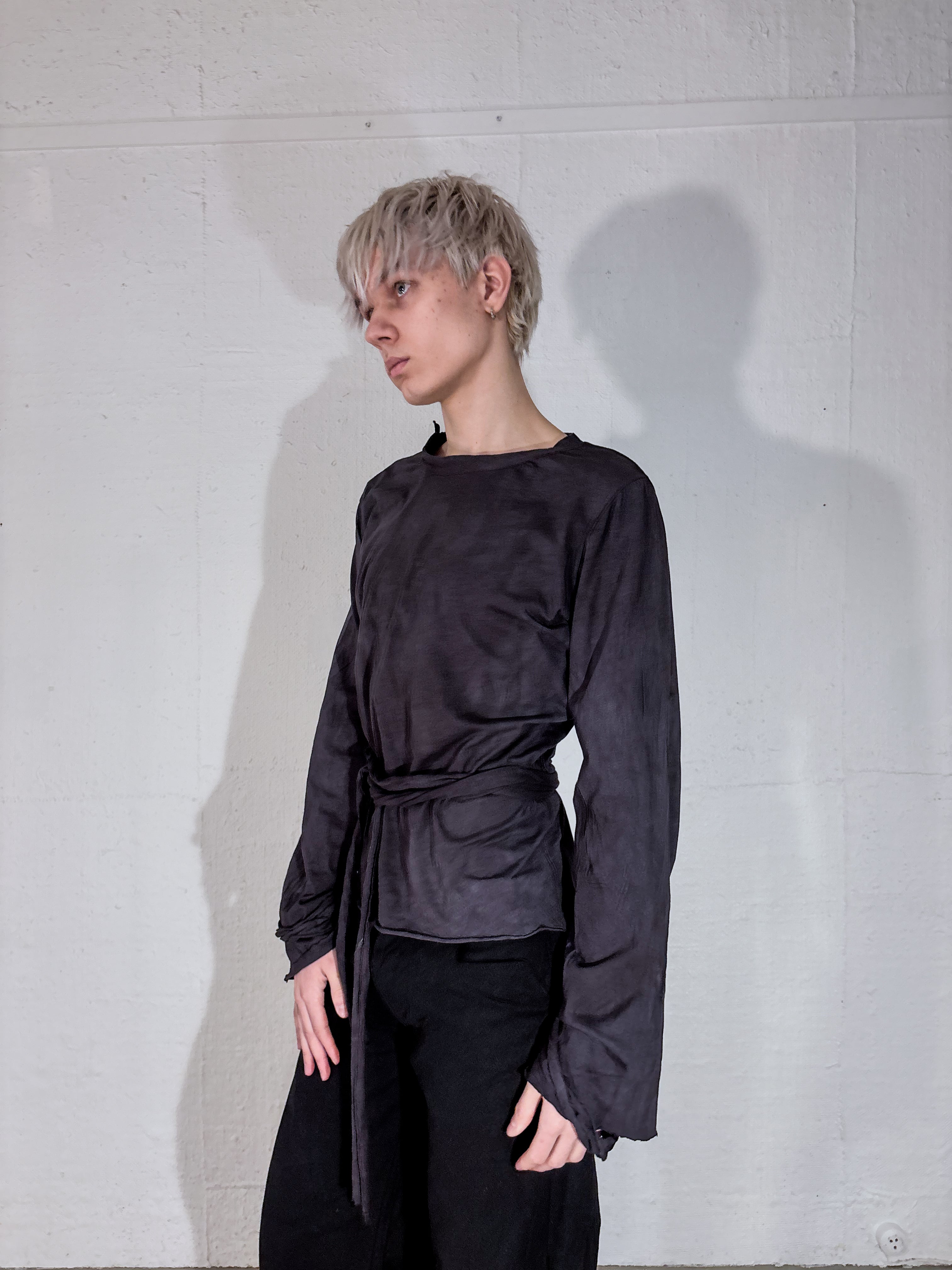 OVERDYED WRAP LONGSLEEVE