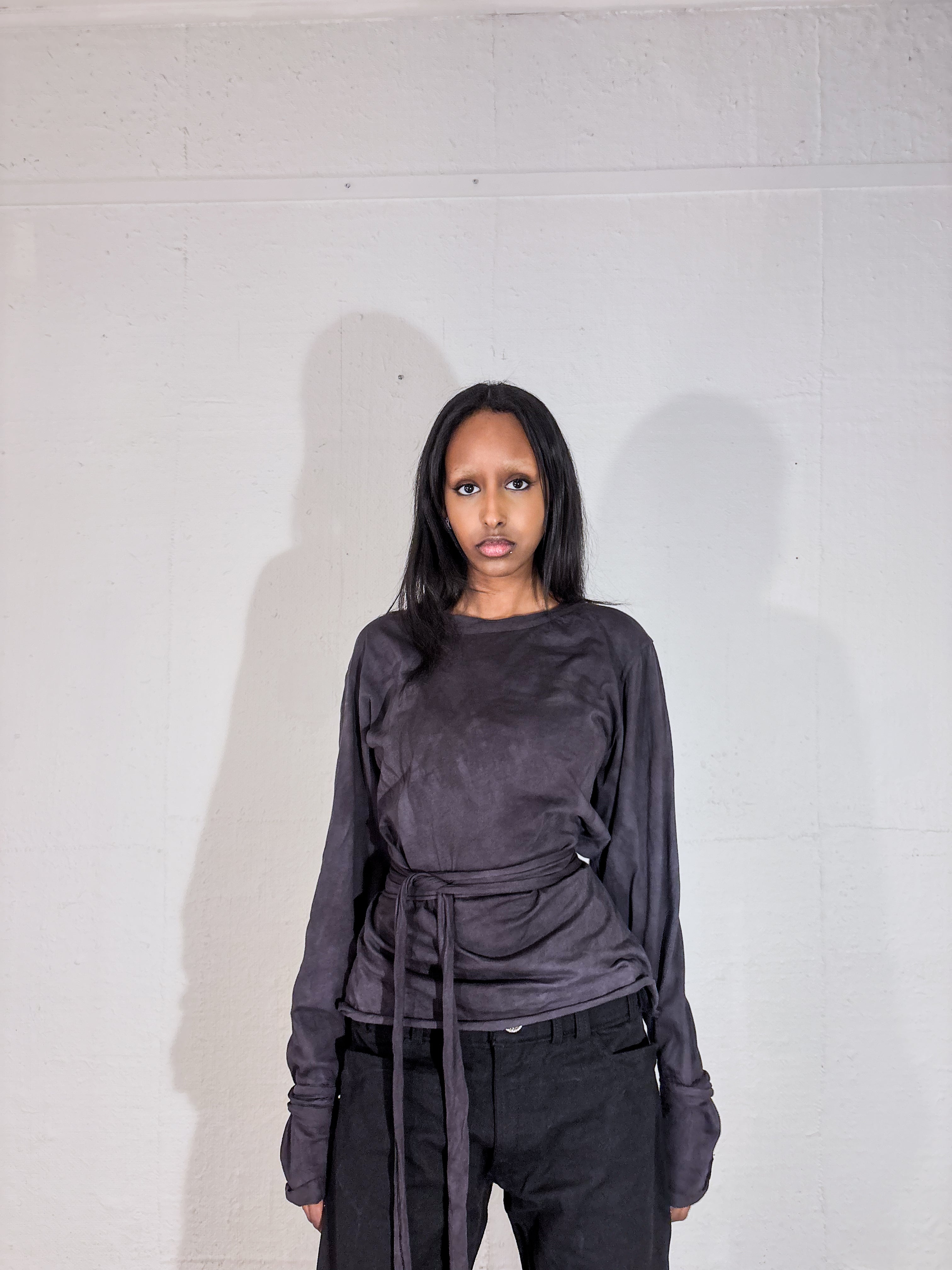 OVERDYED WRAP LONGSLEEVE