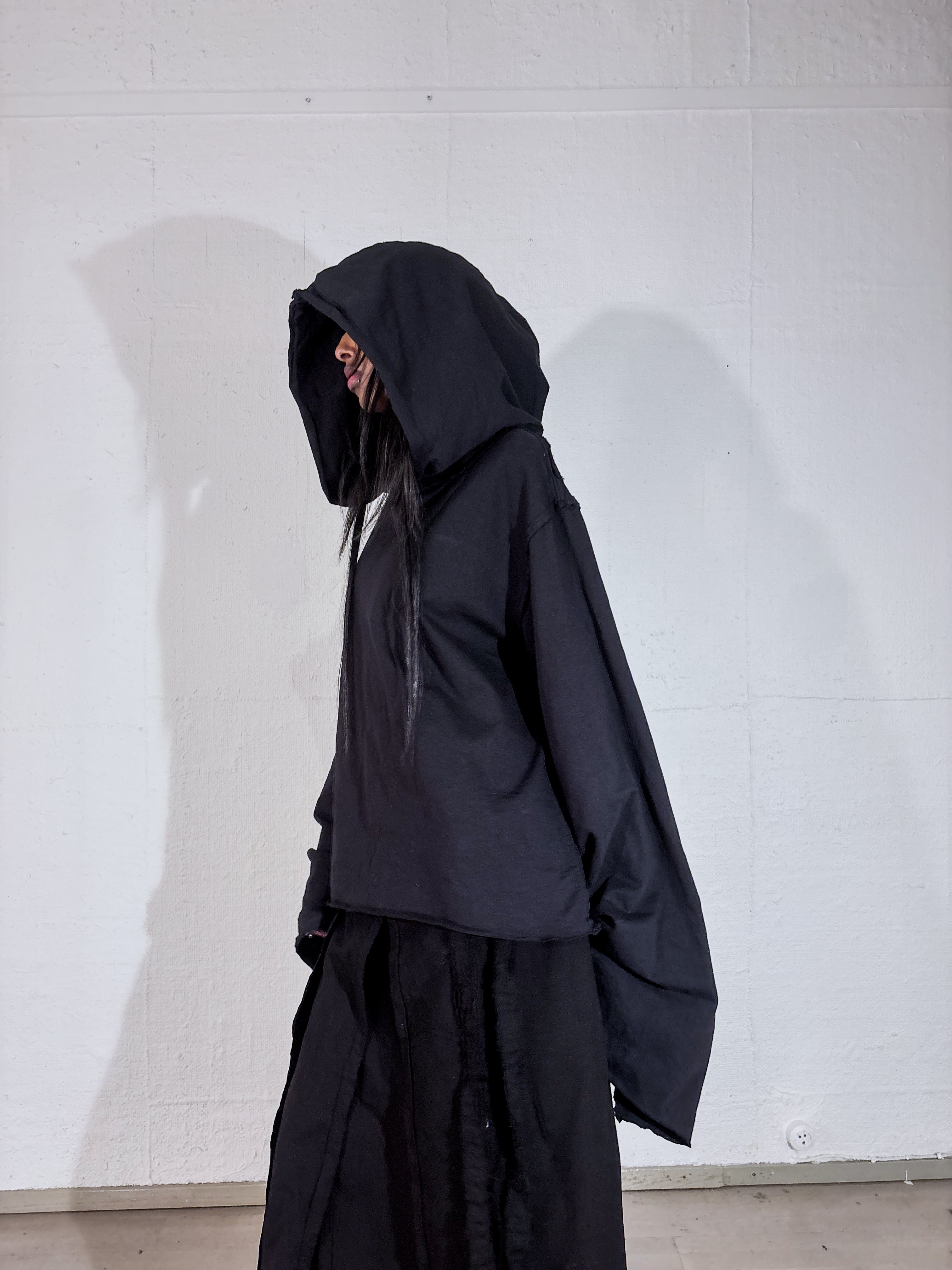 FLARED SLEEVE HOODIE