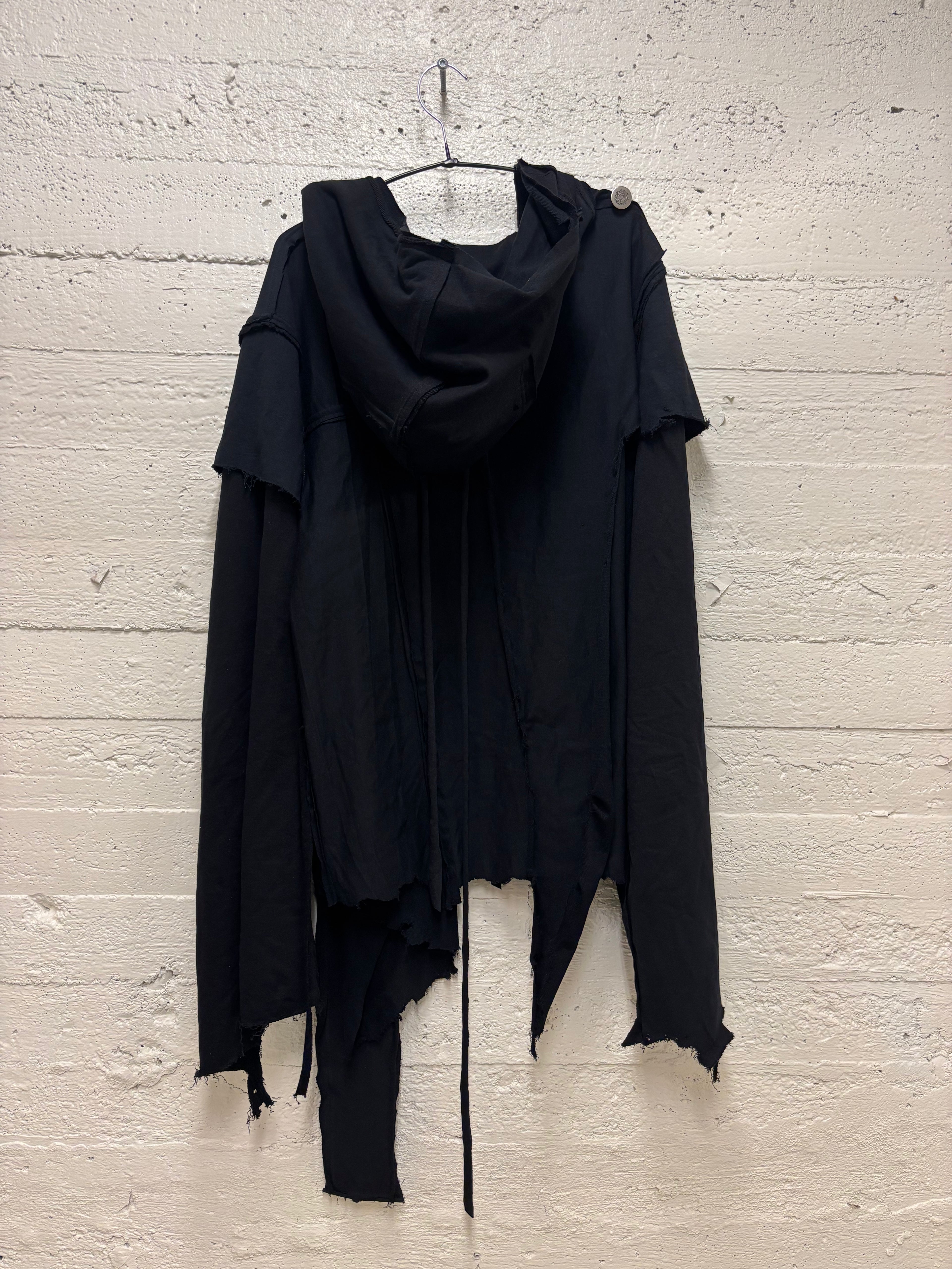 PATCHWORK ASYMMETRICAL HOODIE