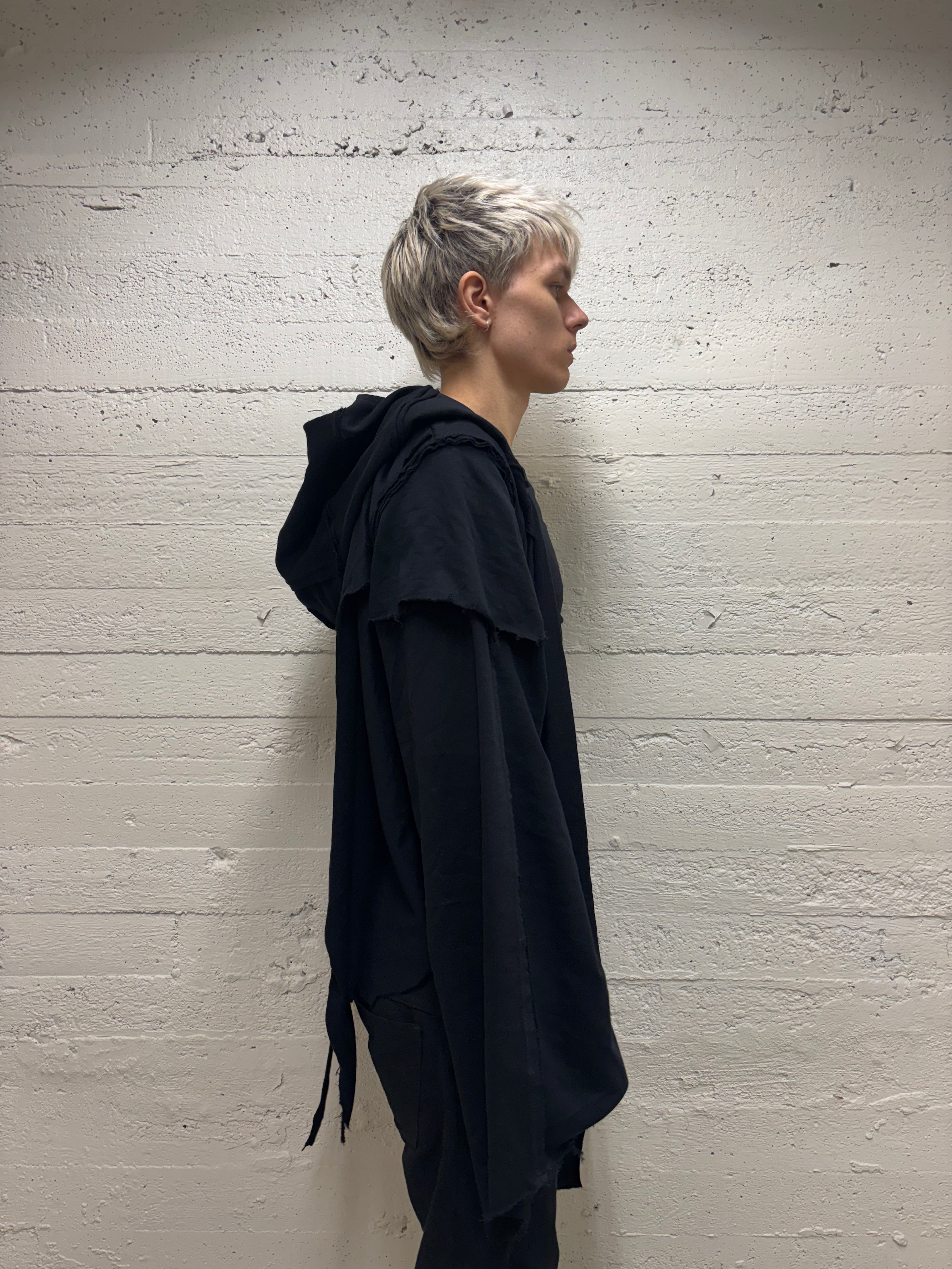 PATCHWORK ASYMMETRICAL HOODIE