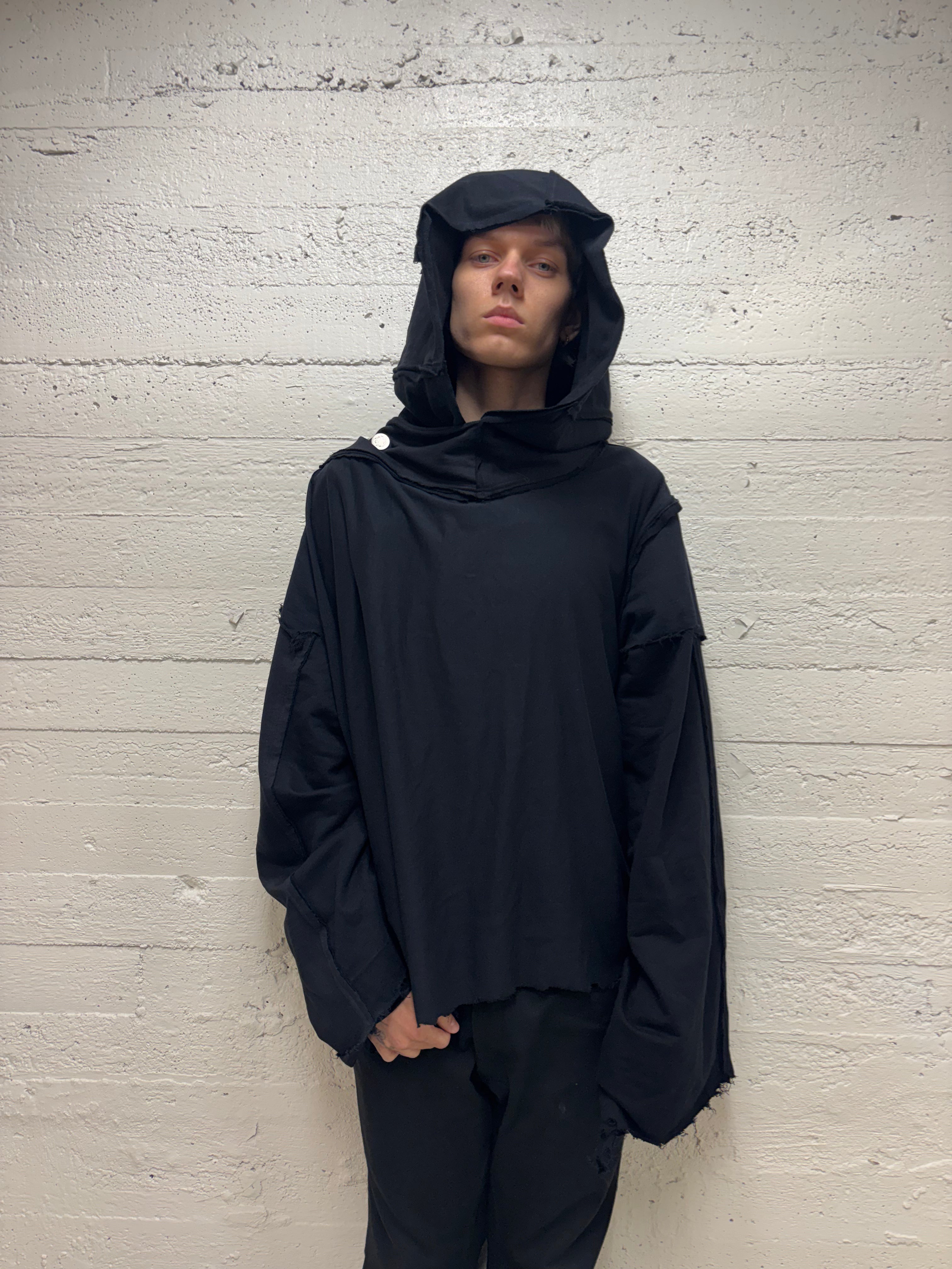 PATCHWORK ASYMMETRICAL HOODIE