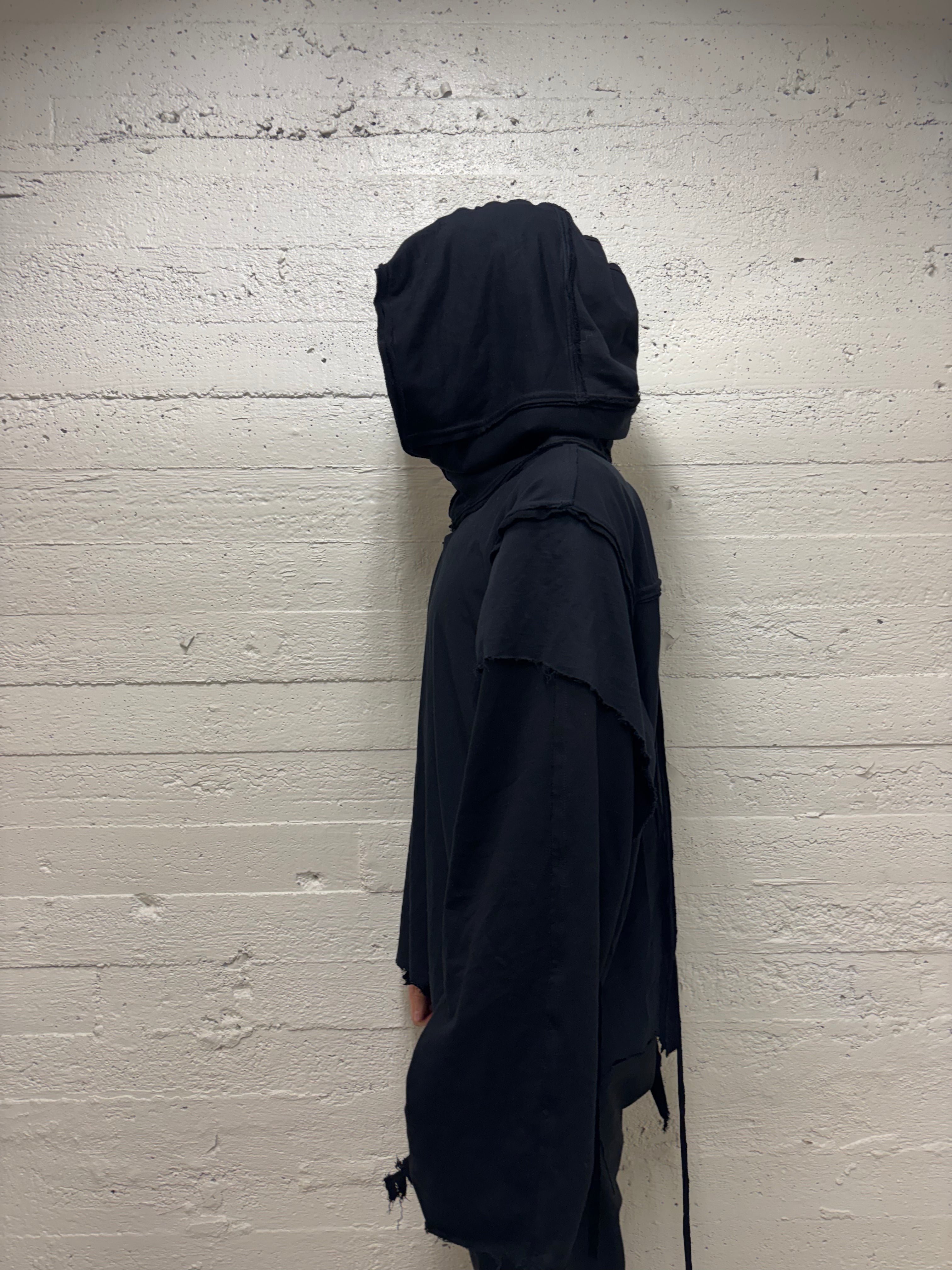 PATCHWORK ASYMMETRICAL HOODIE