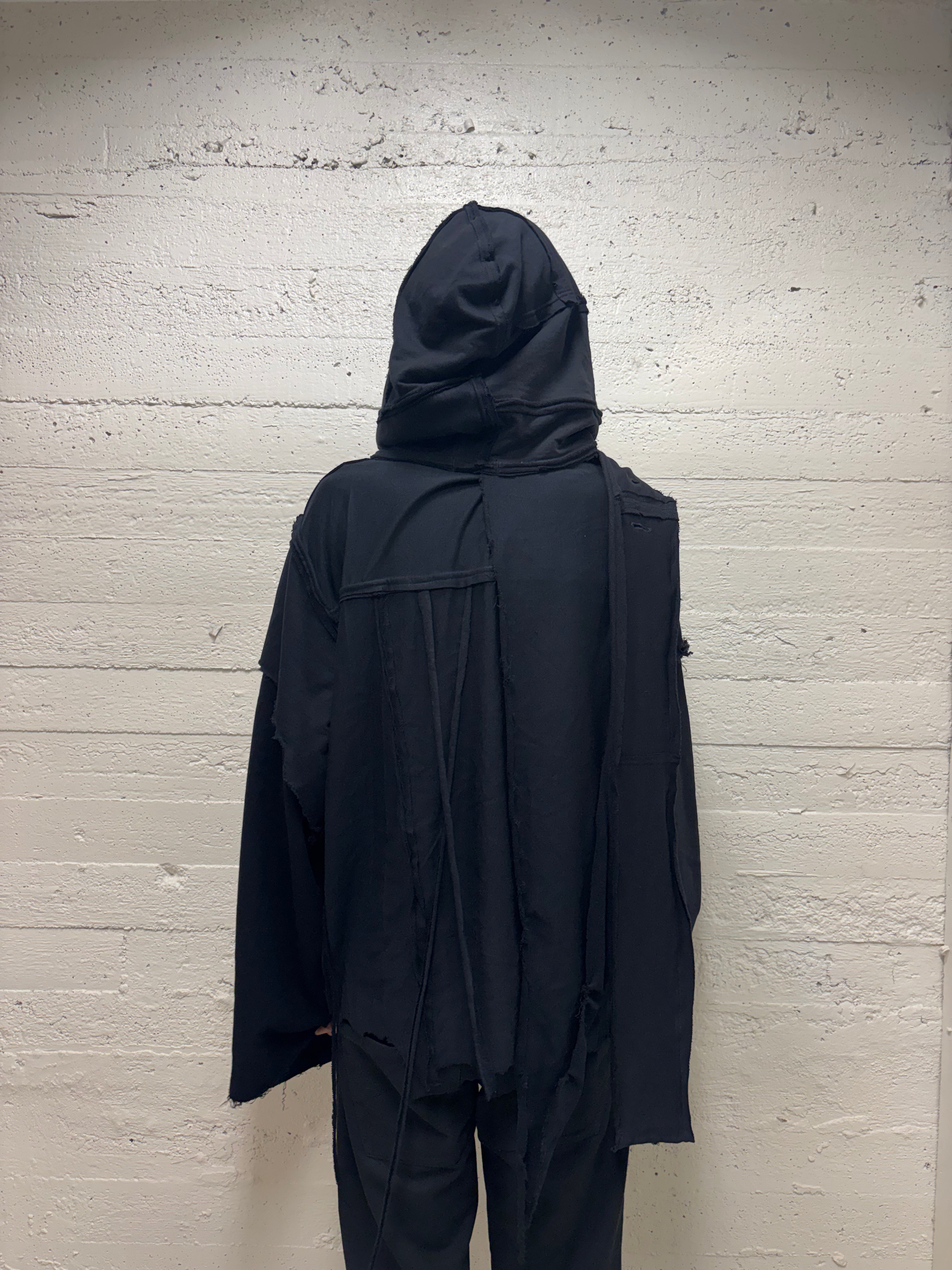 PATCHWORK ASYMMETRICAL HOODIE