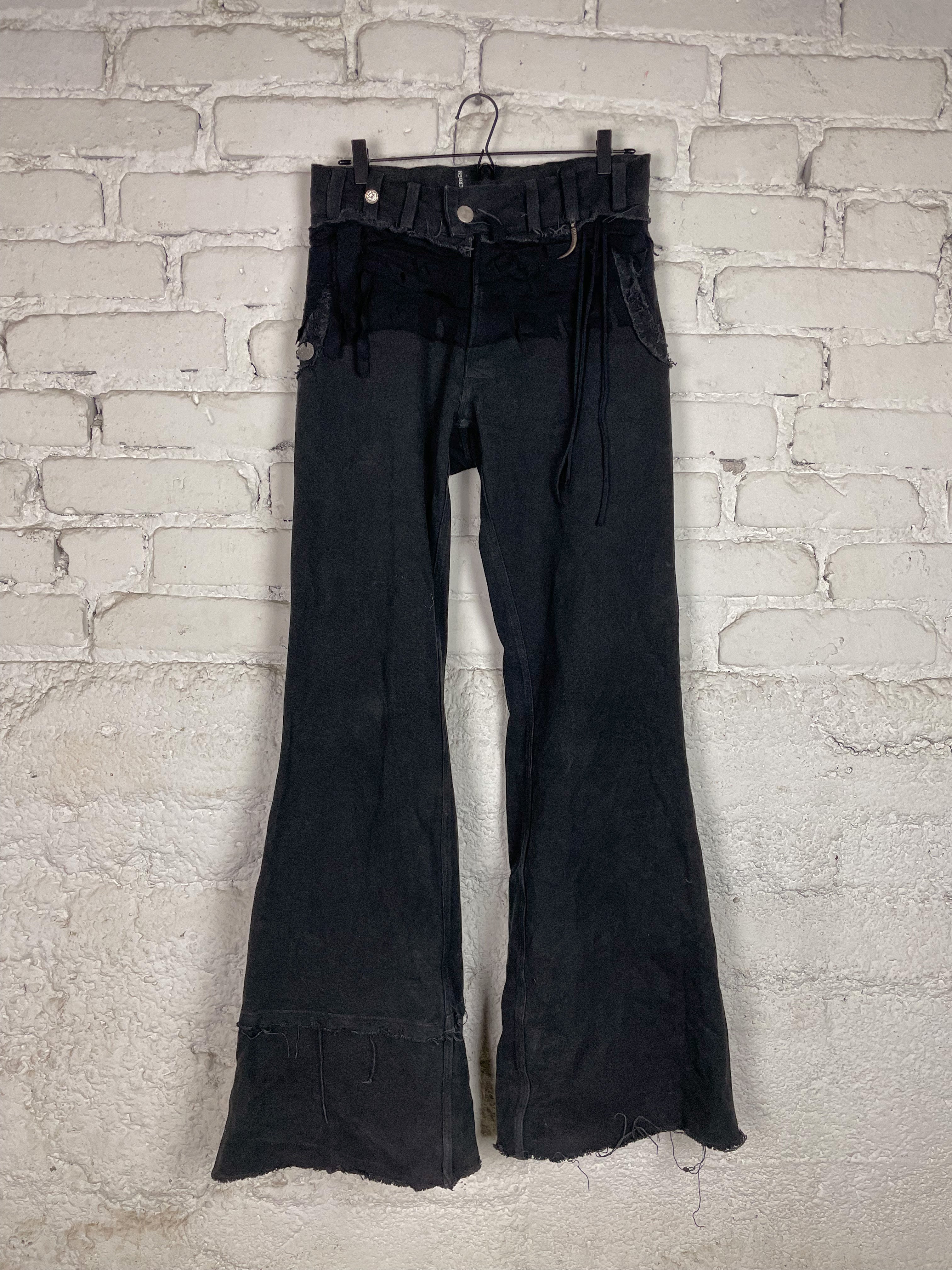 PIRATE'S LAYERED FLARED TROUSERS