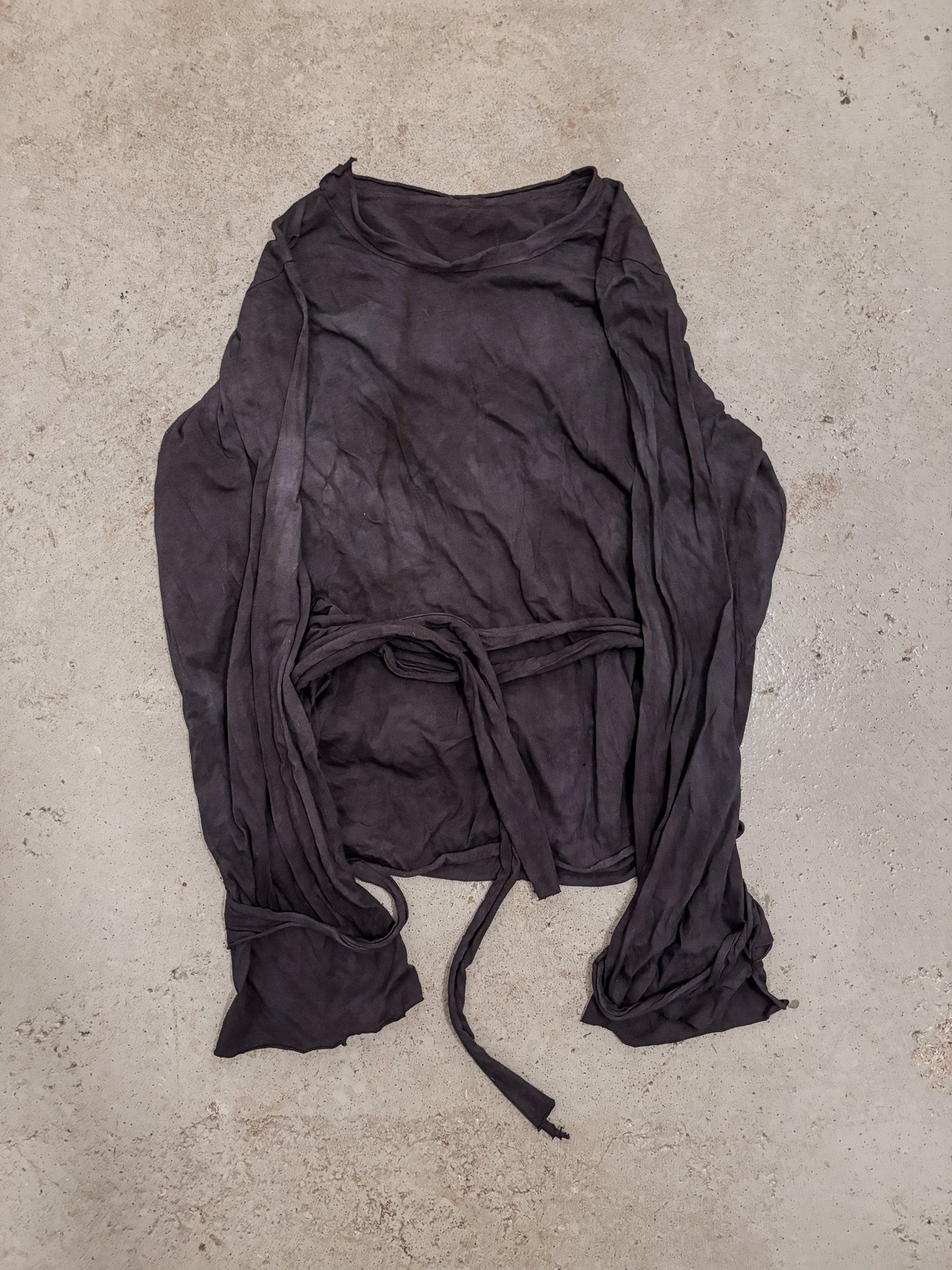OVERDYED WRAP LONGSLEEVE