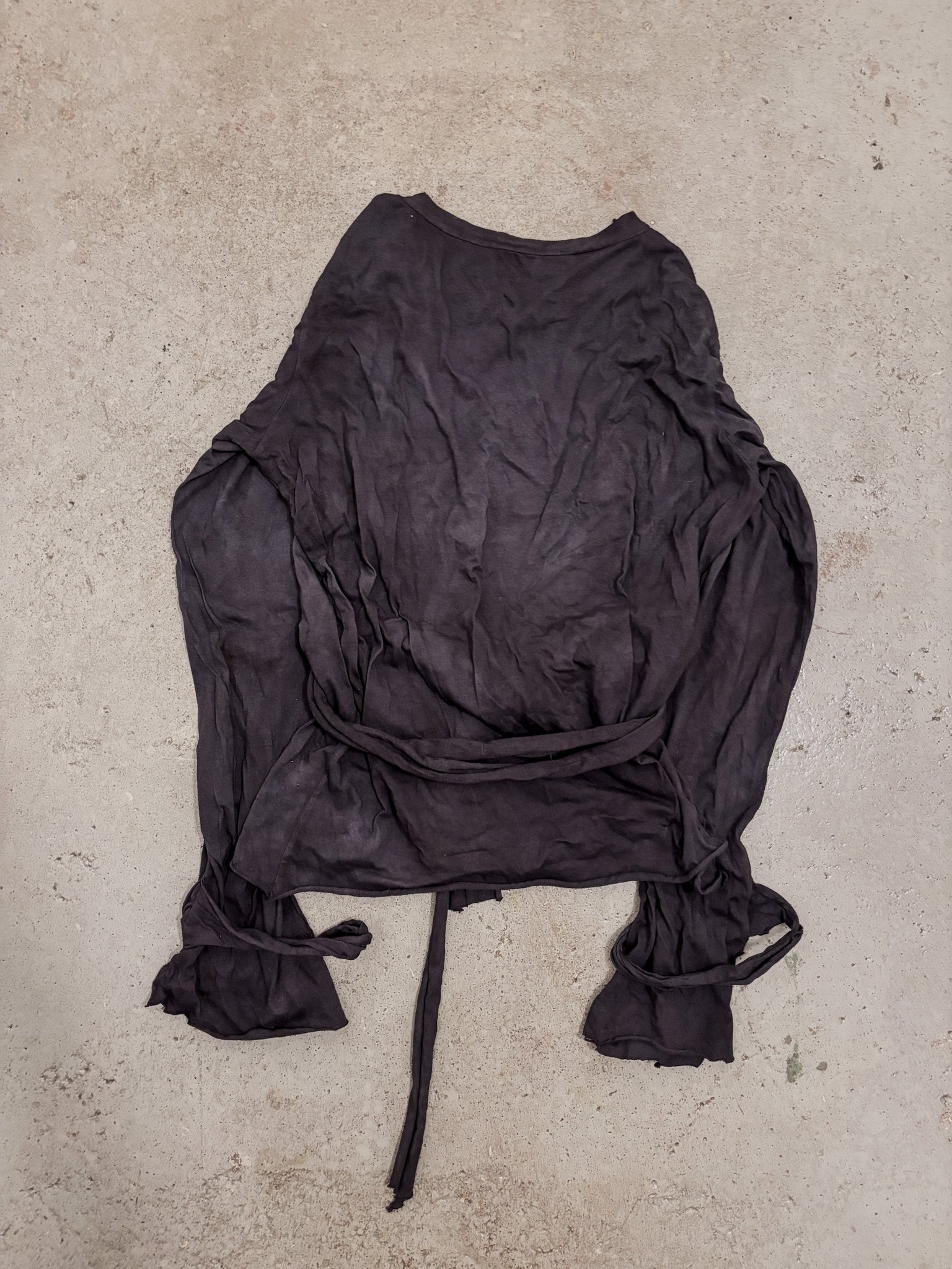 OVERDYED WRAP LONGSLEEVE