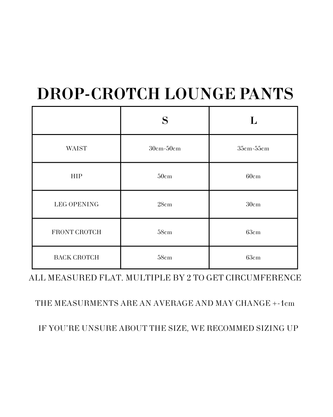 DROP-CROTCH LOUNGE PANTS