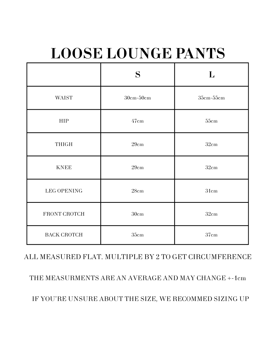 LOOSE LOUNGE PANTS